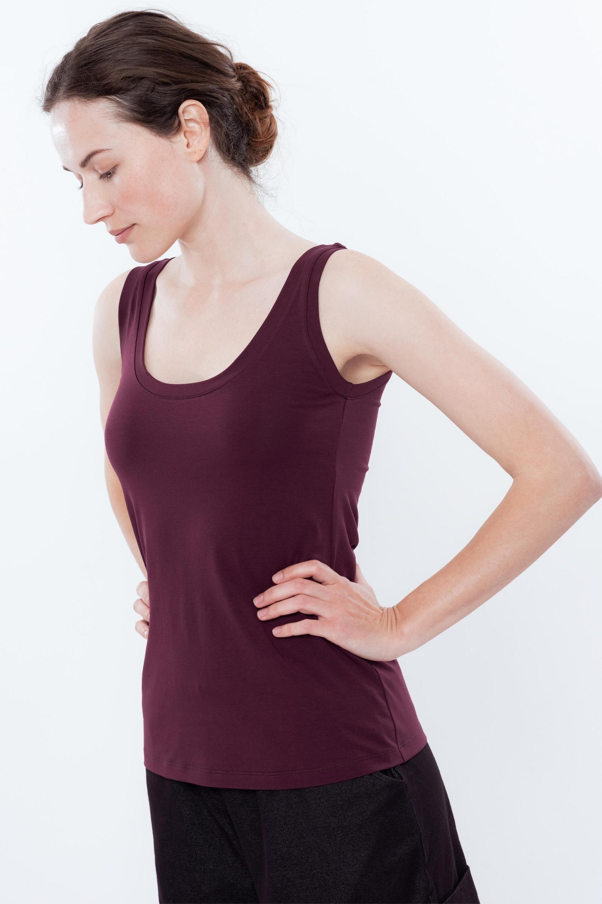 Майка бавовняна 0100 dark violet