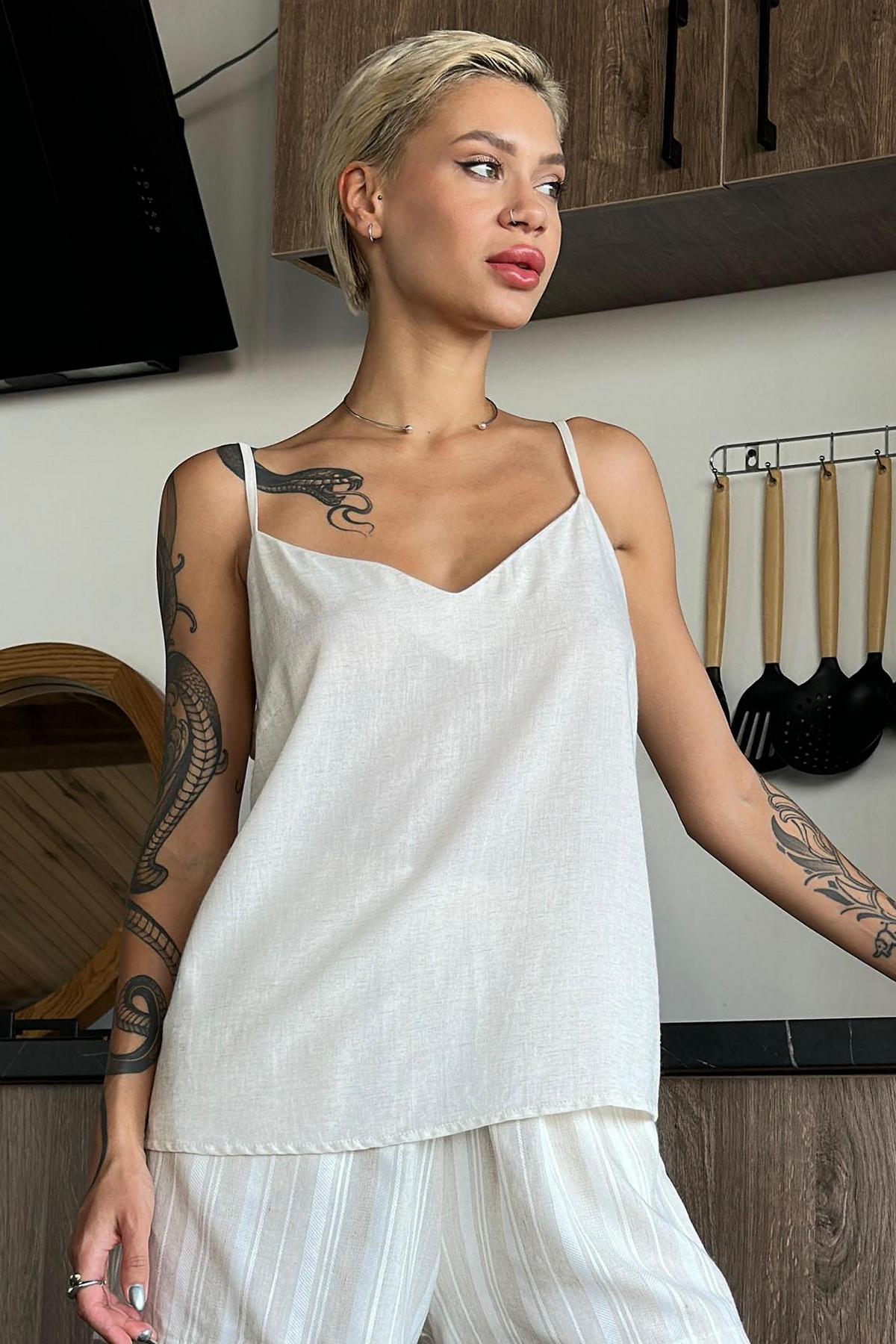 Пижамная майка из вискозы 1109/69013