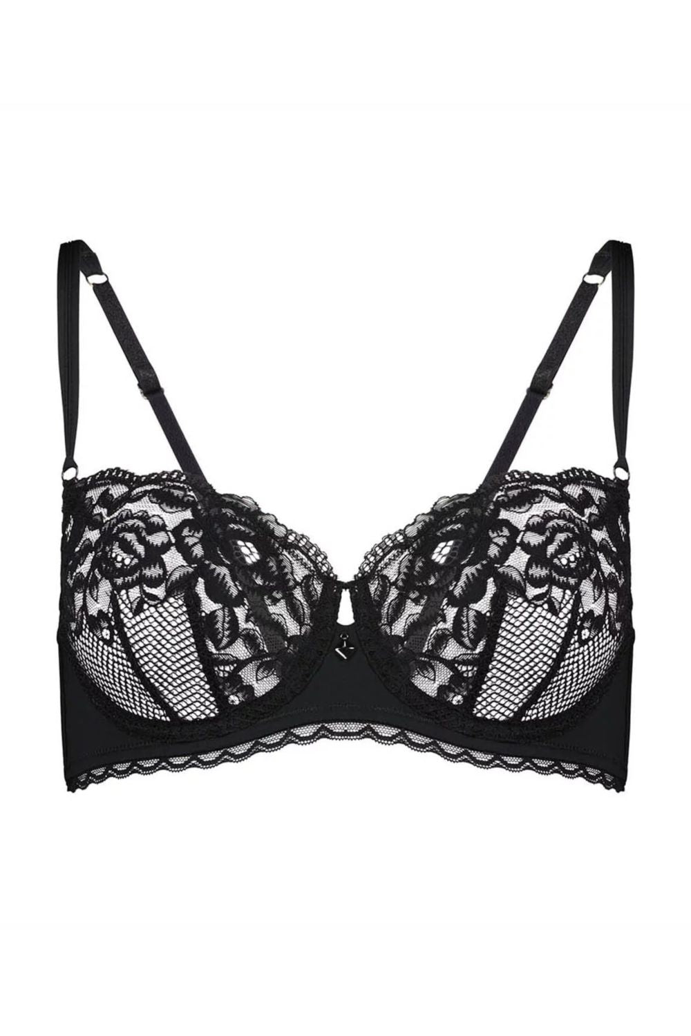 Кружевной бюстгальтер балконет Delightfully So 202026 black