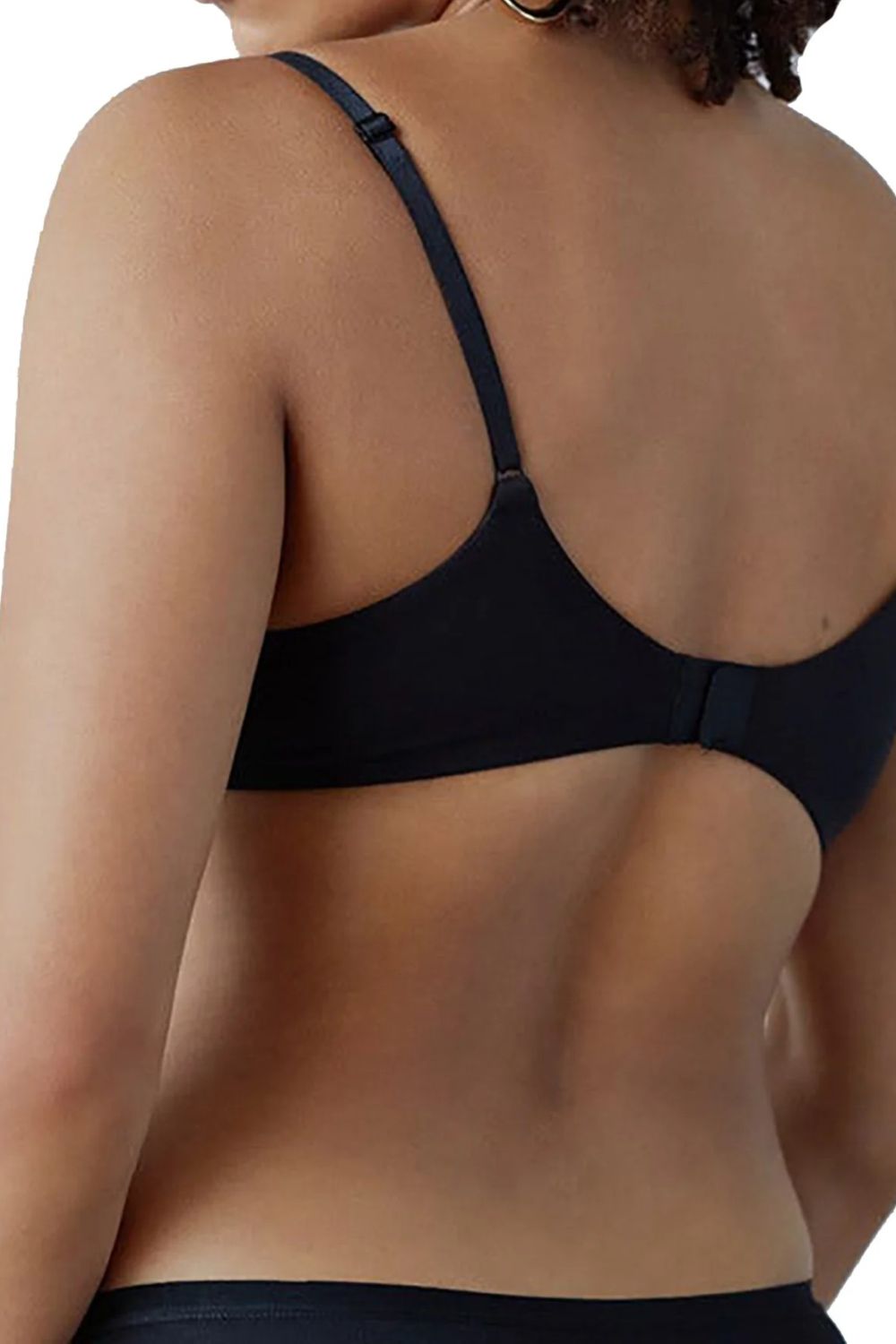 Гладкий хлопковый бюстгальтер Simply Me 2211612 black