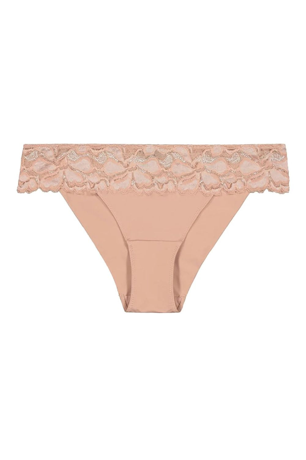 Трусики слип с кружевным поясом Captivate Me 301667 beige