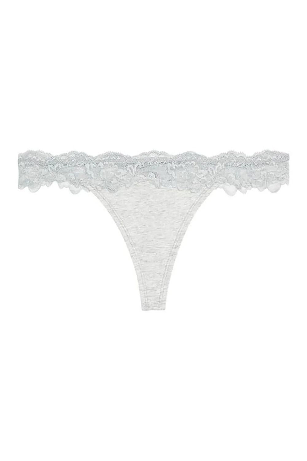 Кружевные трусики стринг Simply Me 371612 gray