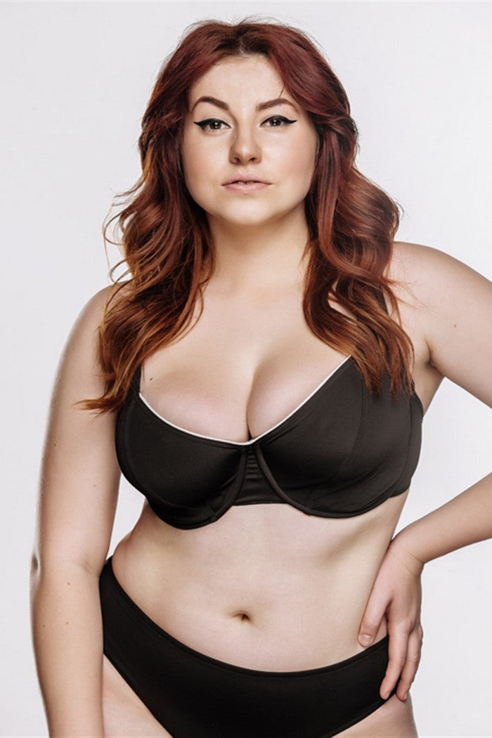 Раздельный купальник бикини для пышных форм 01.6012 brown