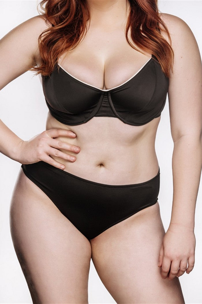 Раздельный купальник бикини для пышных форм 01.6012 brown