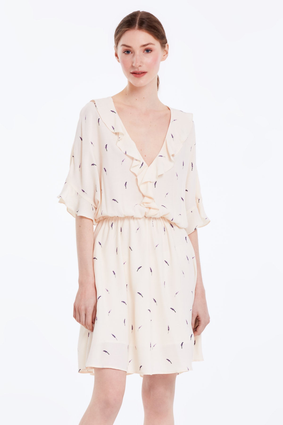 Платье с рюшами 5541