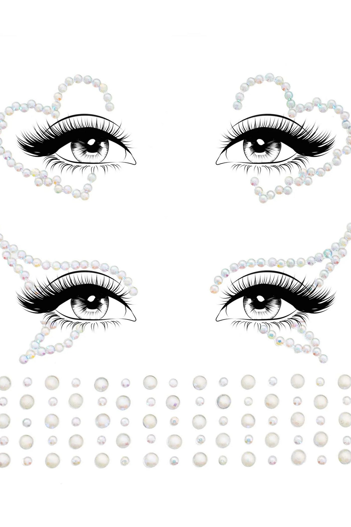 Светящиеся стразы Ayla face jewel sticker