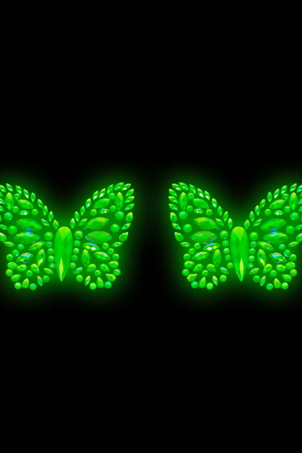 Светящиеся пестисы из страз Chrysallis nipple sticker