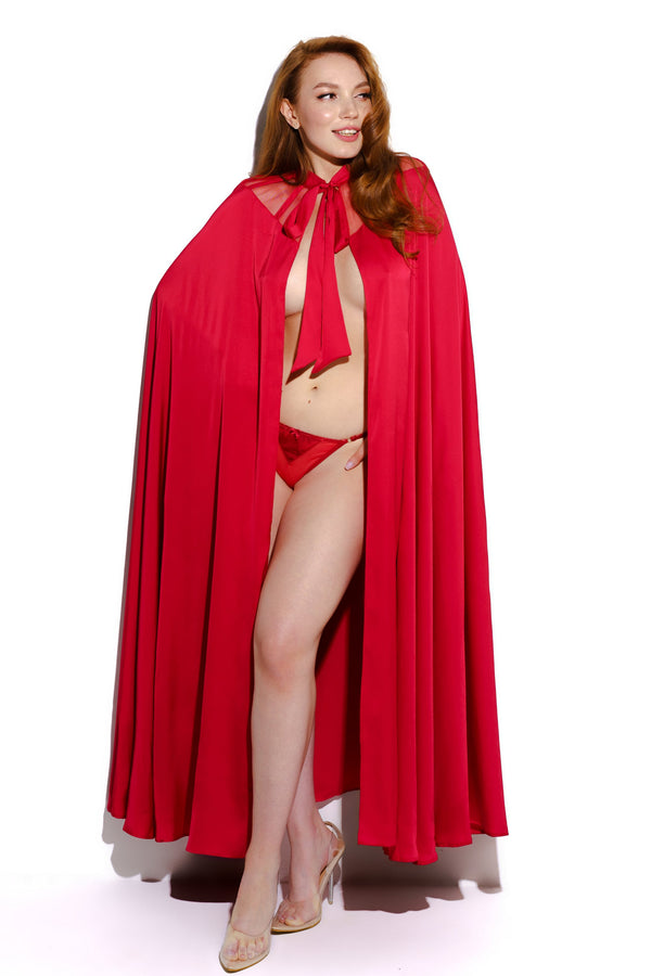 Плащ-накидка Fatal Woman Robe red