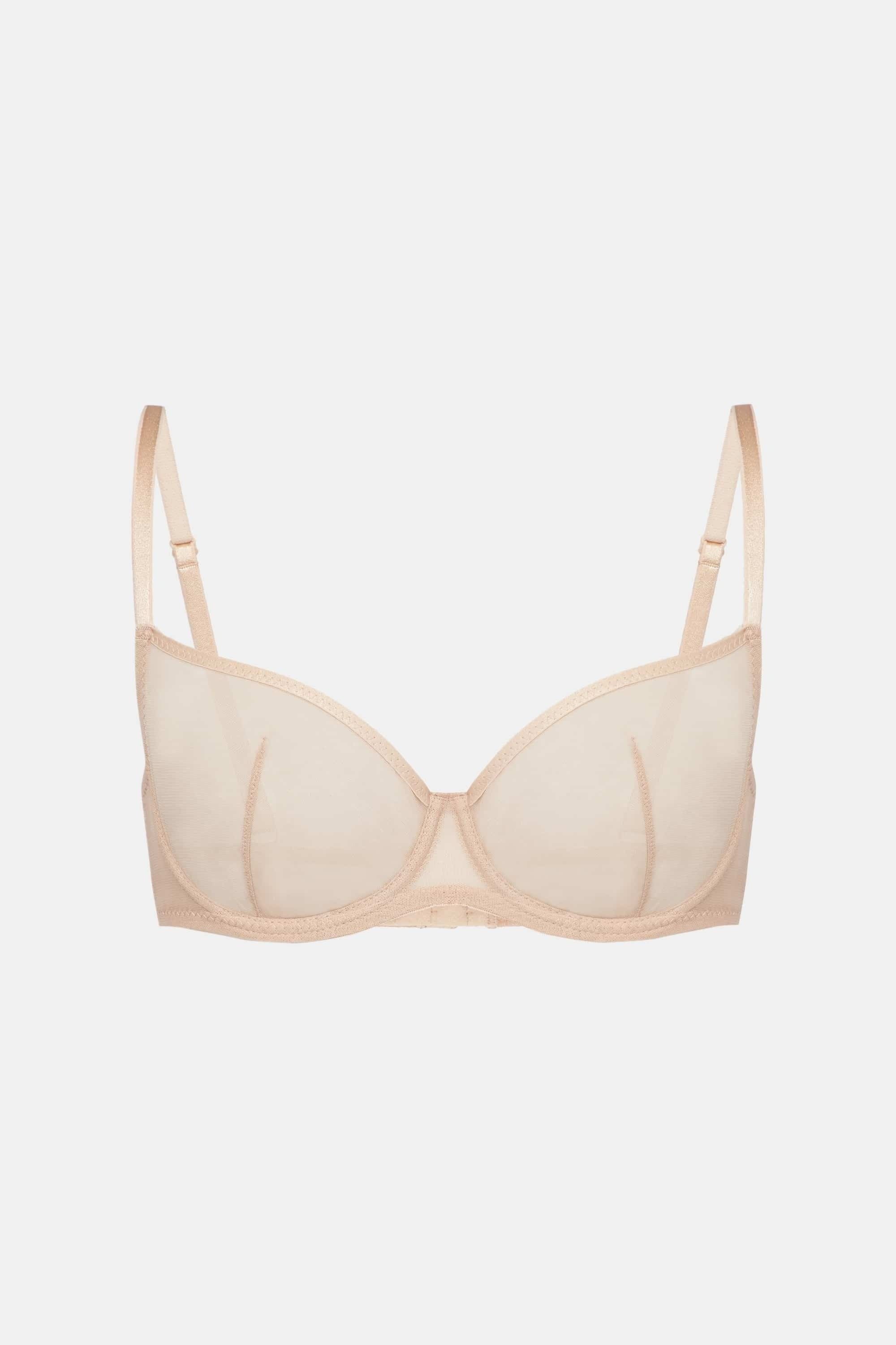 Мягкий бюстгальтер из микросетки LU024-01 Chicago beige