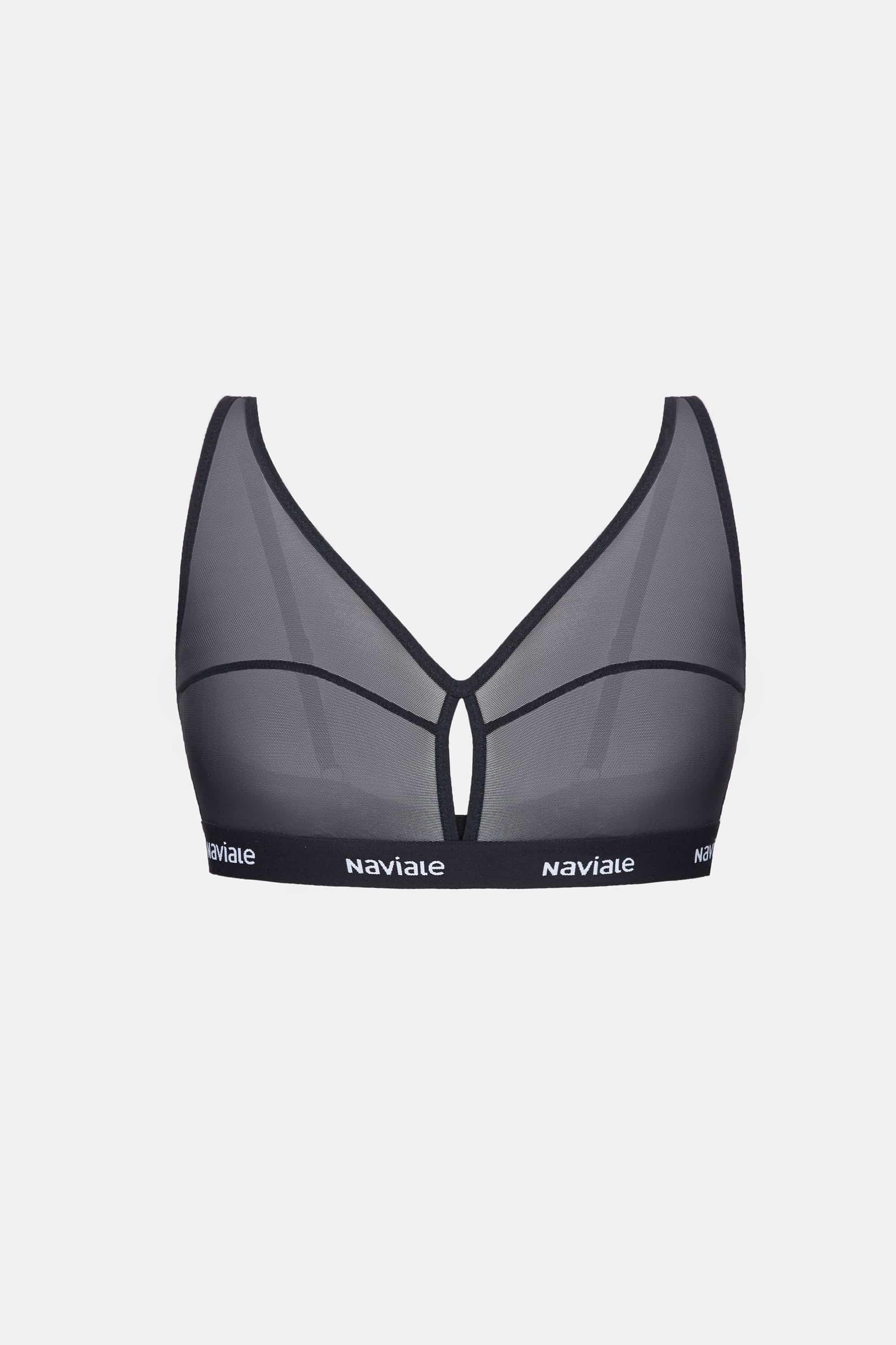 Бескаркасный топ из сетчатого полотна Manhattan LU044-02 black