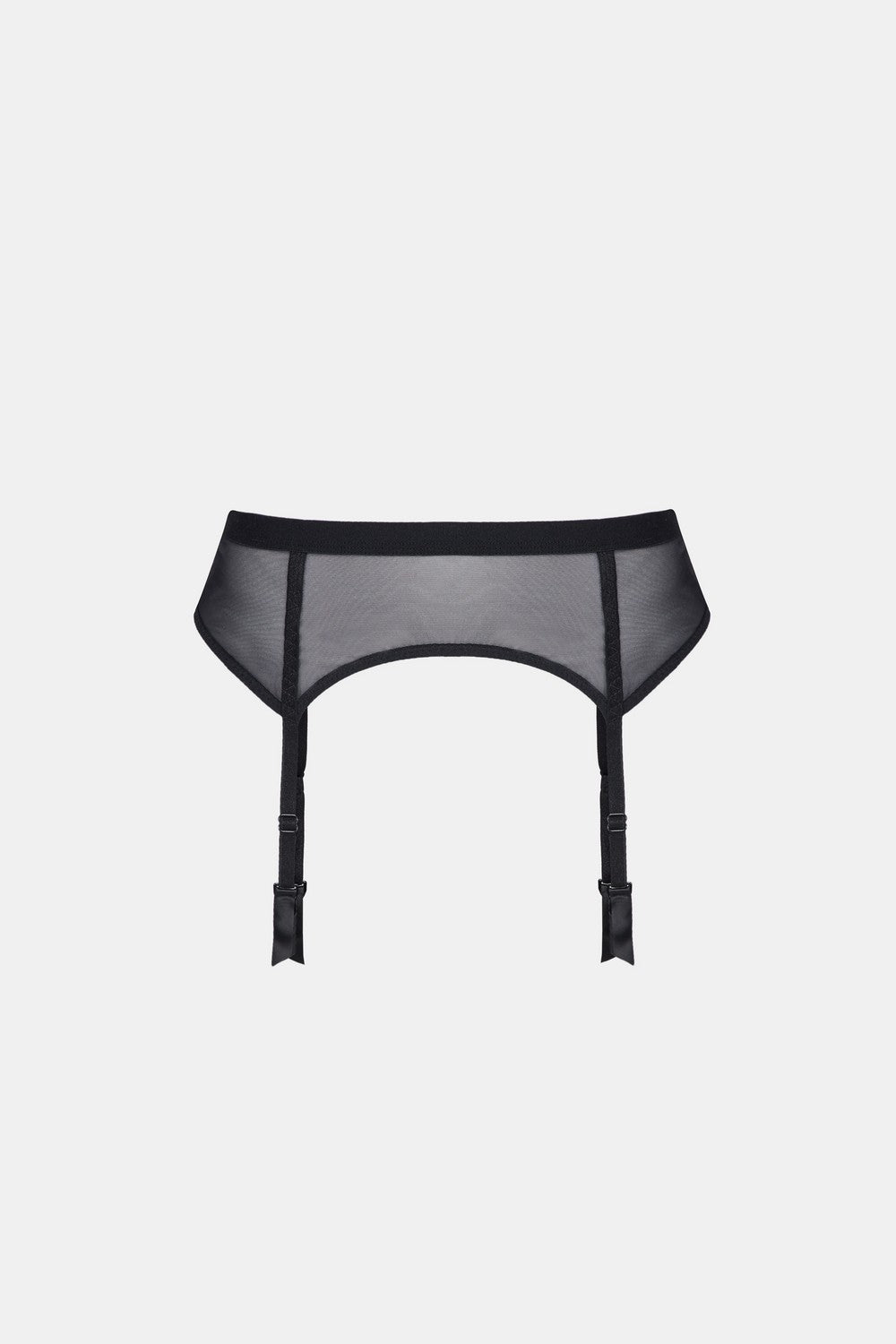 Пояс для чулок из микросетки LU154-01 Chicago black