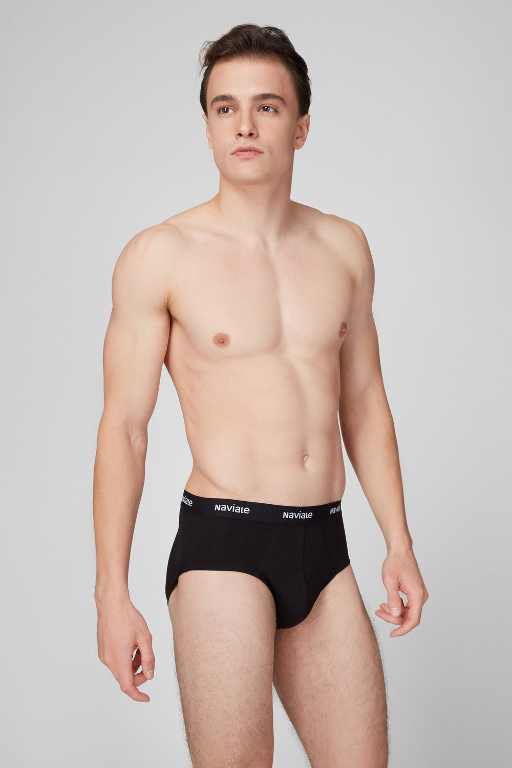 Мужские трусы слип MU202-01 (2 шт.) black/gray melange