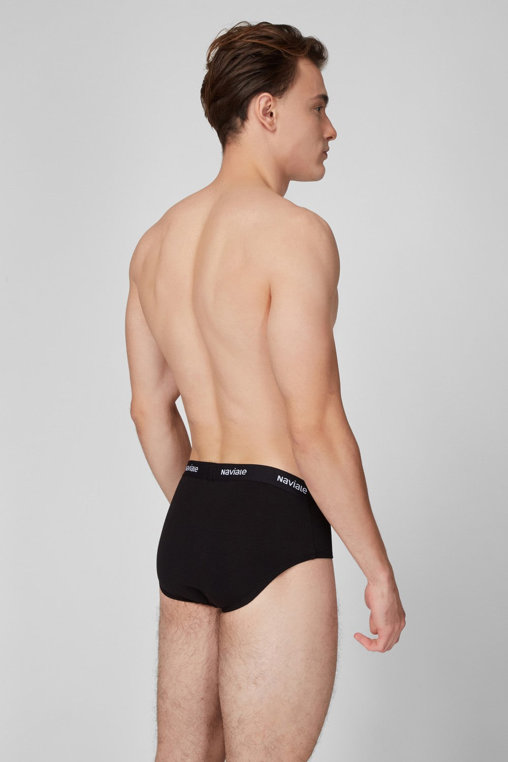 Мужские трусы слип MU202-01 (2 шт.) black/gray melange