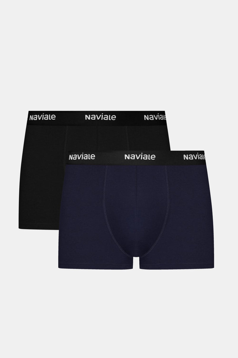 Мужские трусы шорты MU212-01 (2 шт.) black/blue