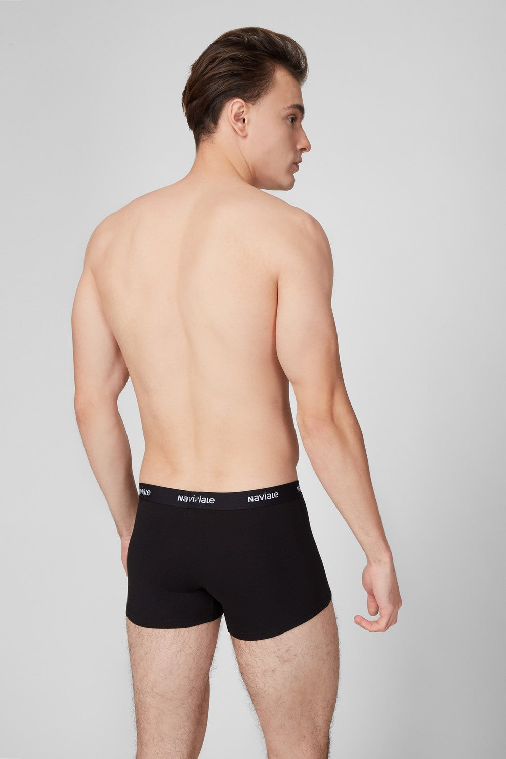 Мужские трусы шорты MU212-01 (2 шт.) black/gray melange