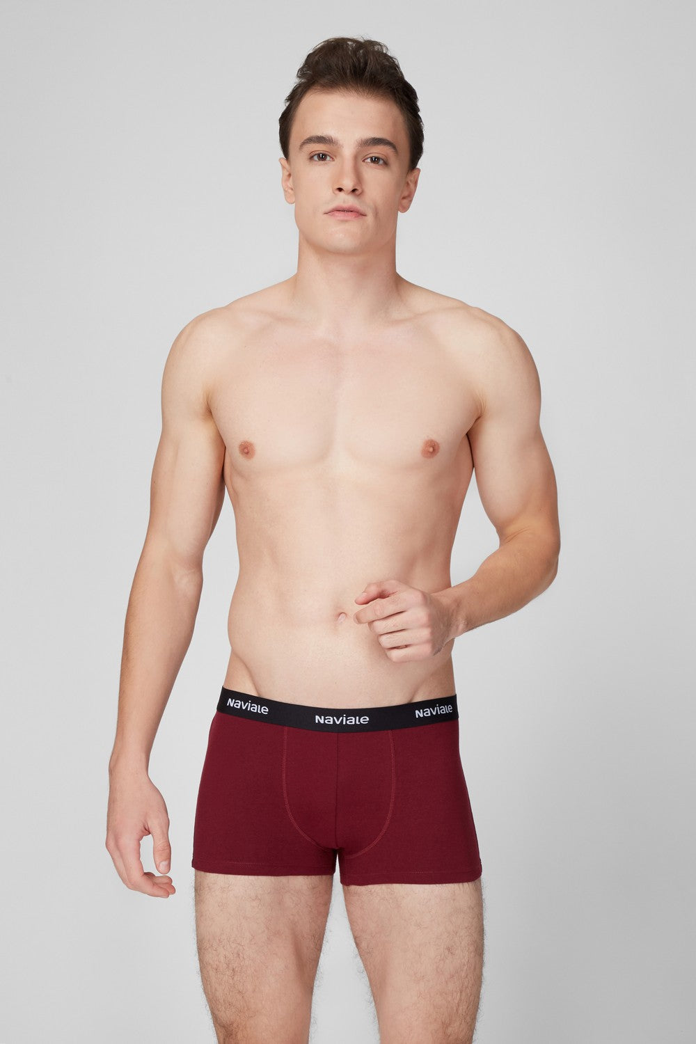 Мужские трусы шорты MU212-01 (2 шт.) blue/burgundy