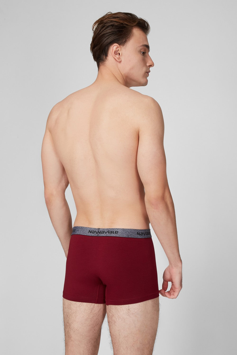 Мужские трусы шорты MU222-01 (2 шт.) burgundy/blue