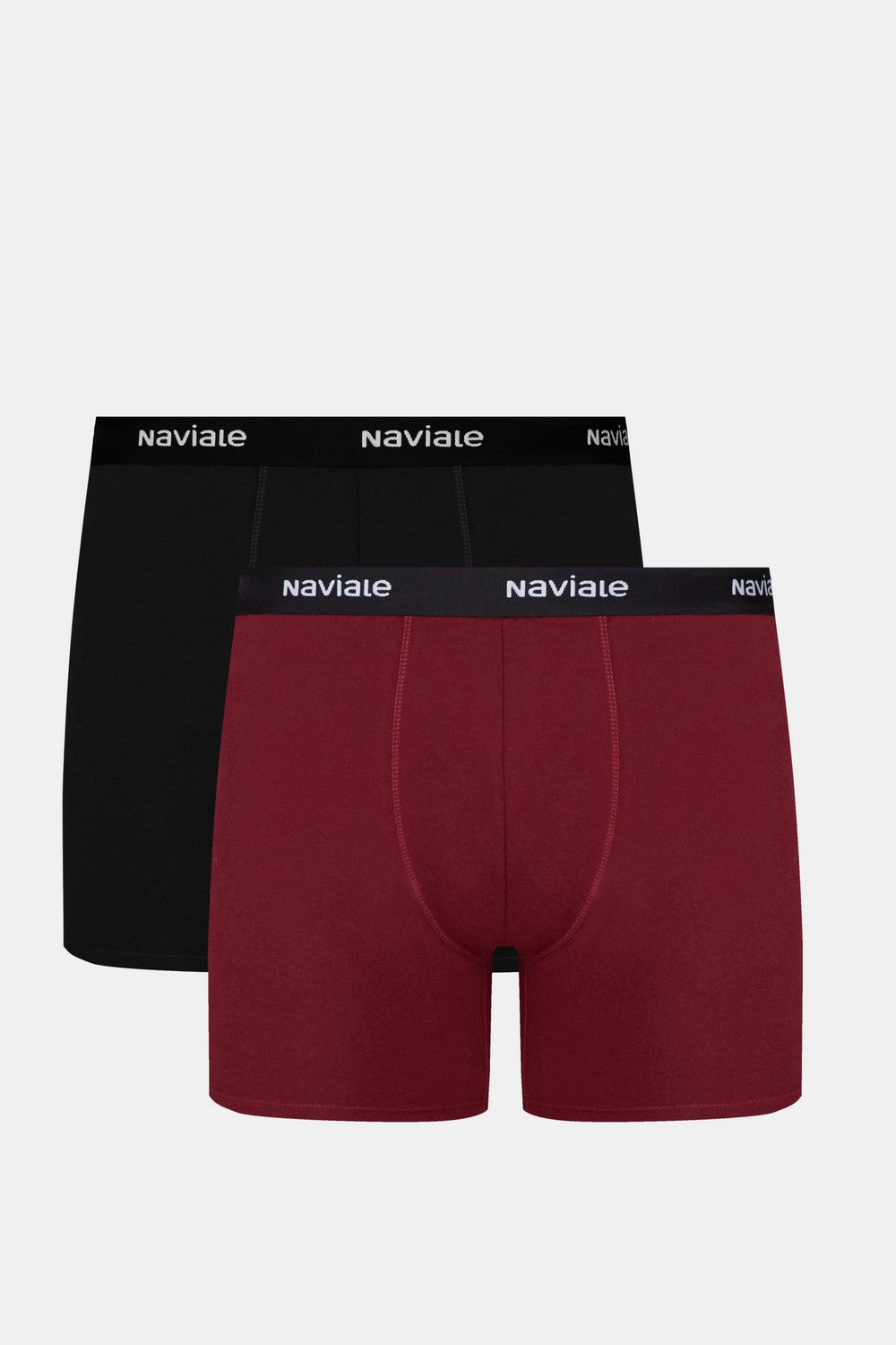 Мужские трусы шорты MU232-01 (2 шт.) black/burgundy