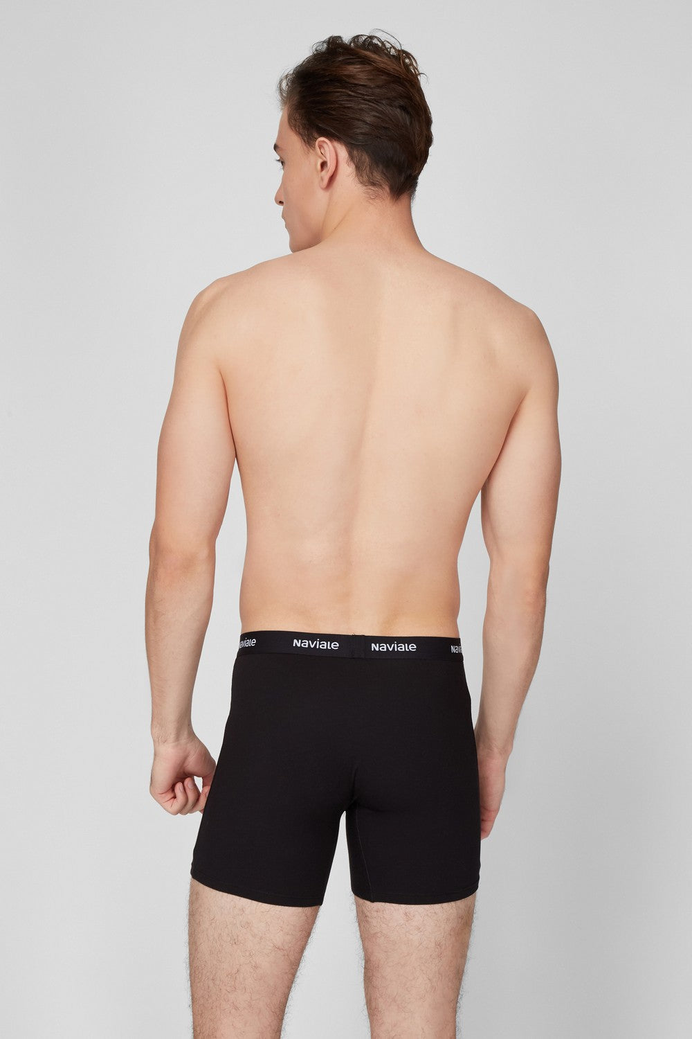 Мужские трусы шорты MU232-01 (2 шт.) black/gray melange