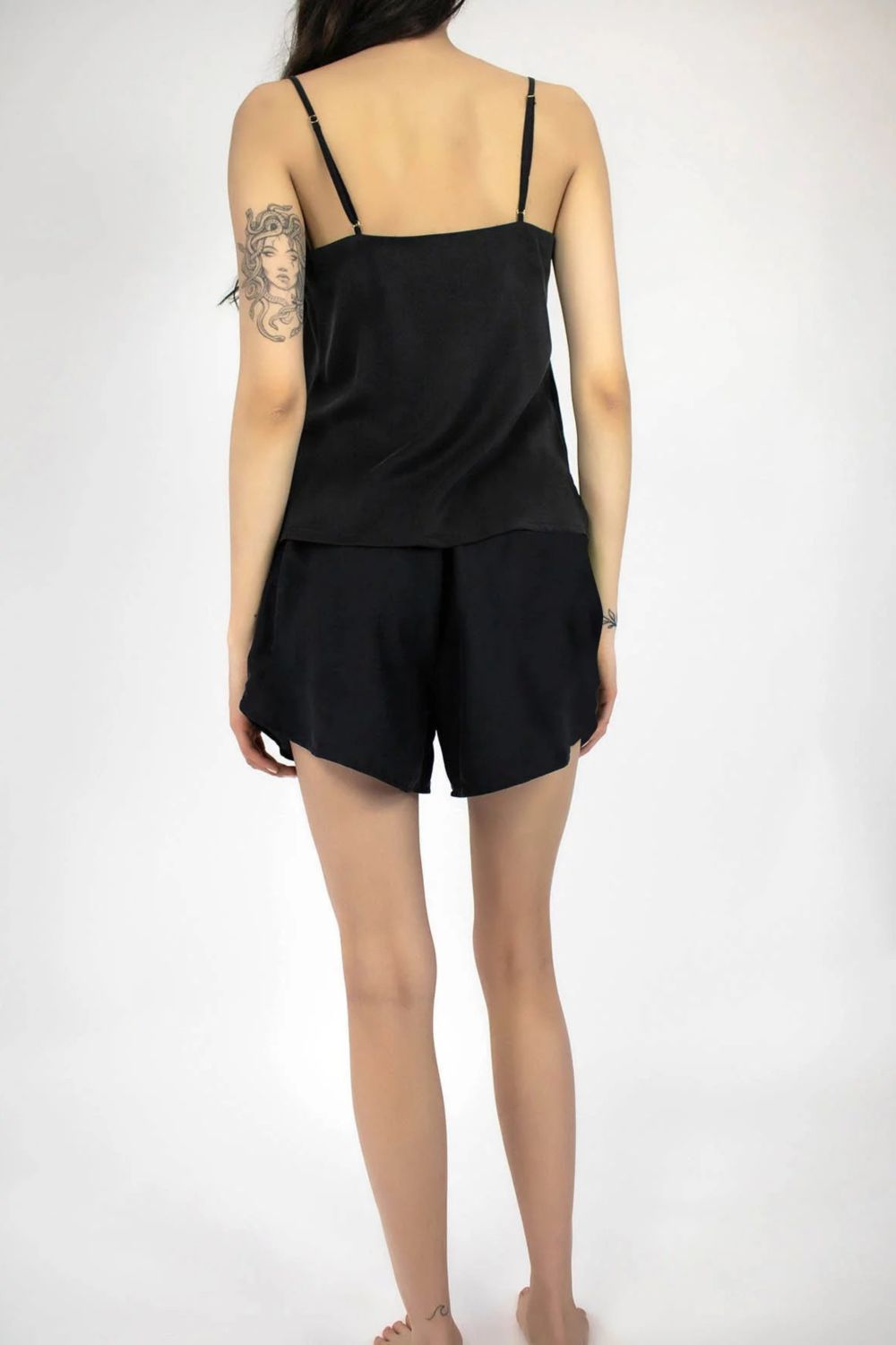 Шелковый топ 241201-01 black