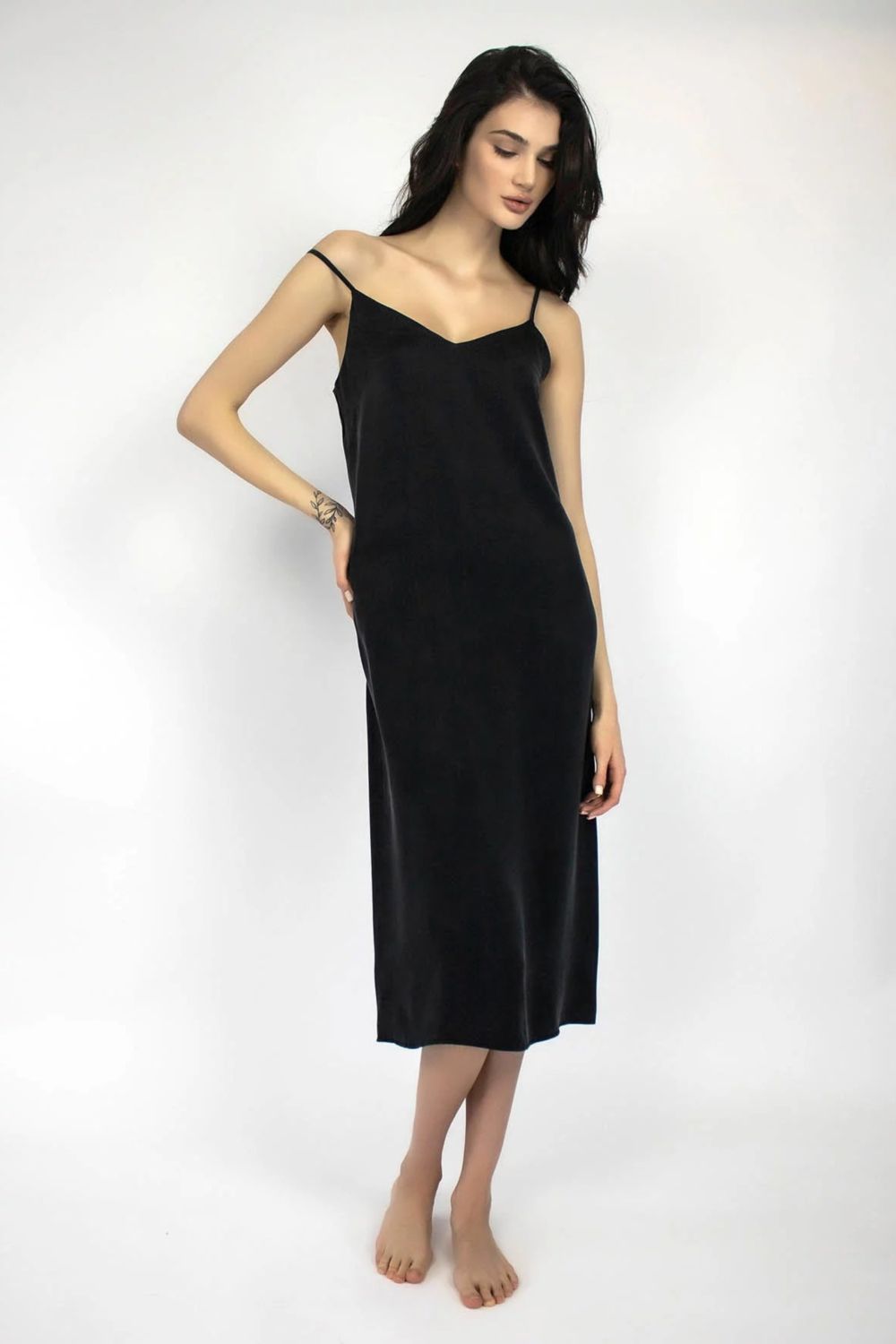 Шелковая сорочка 241201-11 black