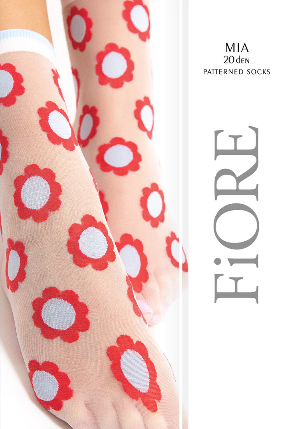 Носки с цветами Mia G1156 20d