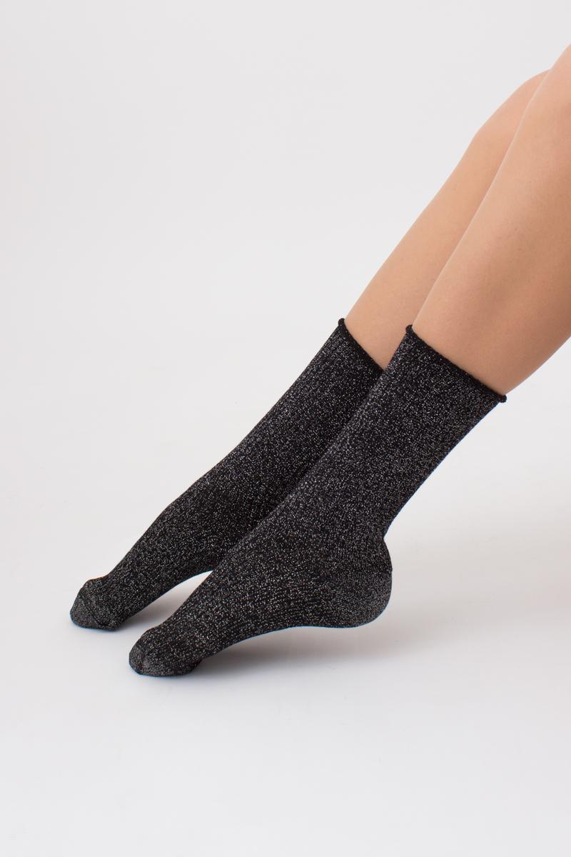Люрексовые носки в рубчик 1010099 WS4 Lurex Rib 001