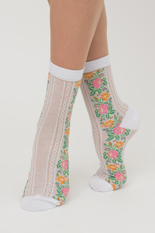 Хлопковые носки с орнаментом WS3 Background 007