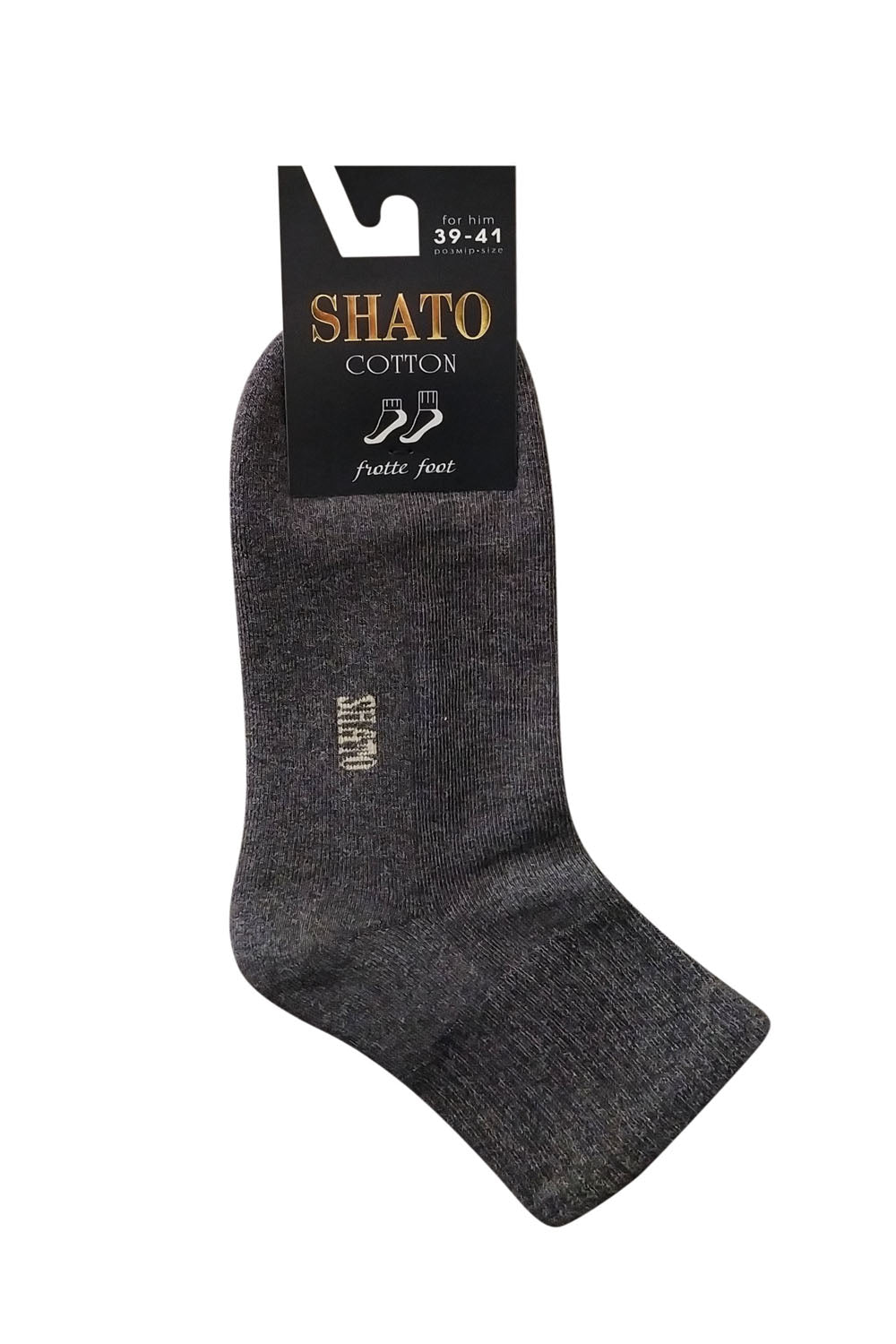 Мужские носки 008 Frotte short grey melange