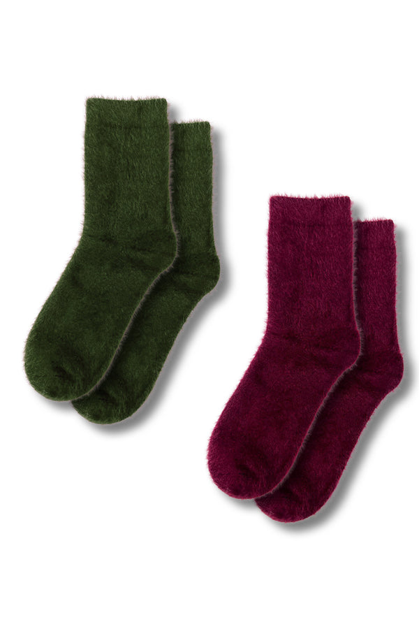 Набор носков Art fur 1103 bordo/green (2 пары)
