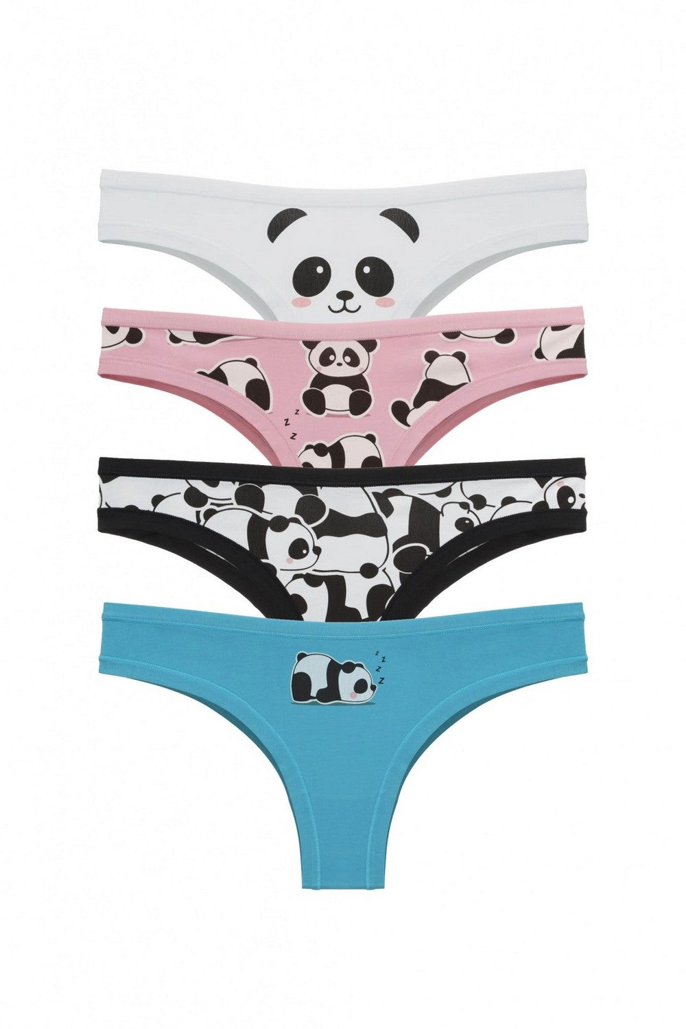 Трусики бразилиана с принтом 200-20 (4 шт.) 200/201/202/203