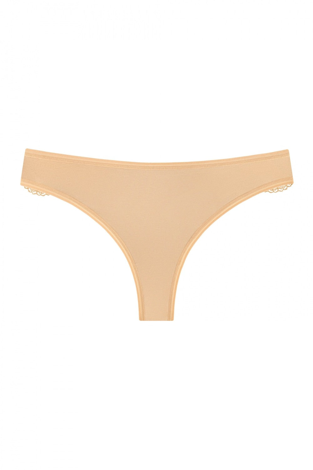 Трусики бразилиана с кружевом 204-20 beige