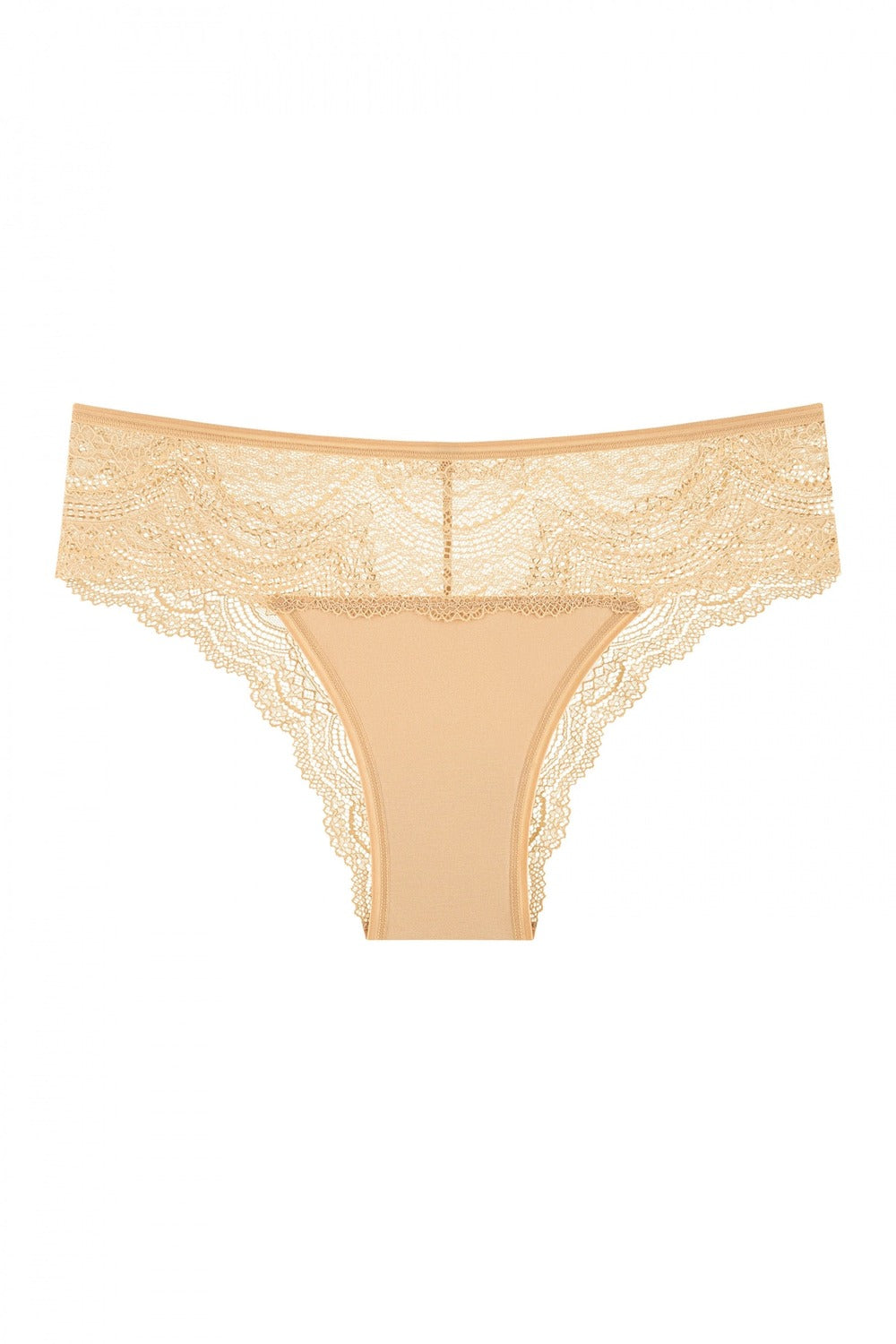 Мереживні трусики бразиліана 204-24 beige
