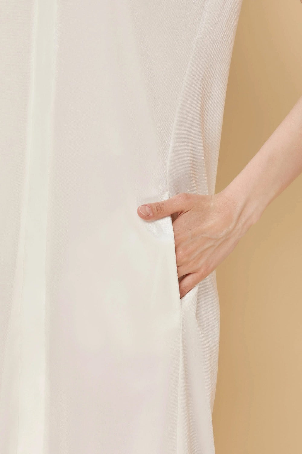 Платье с короткими рукавами 803-6069 champagne