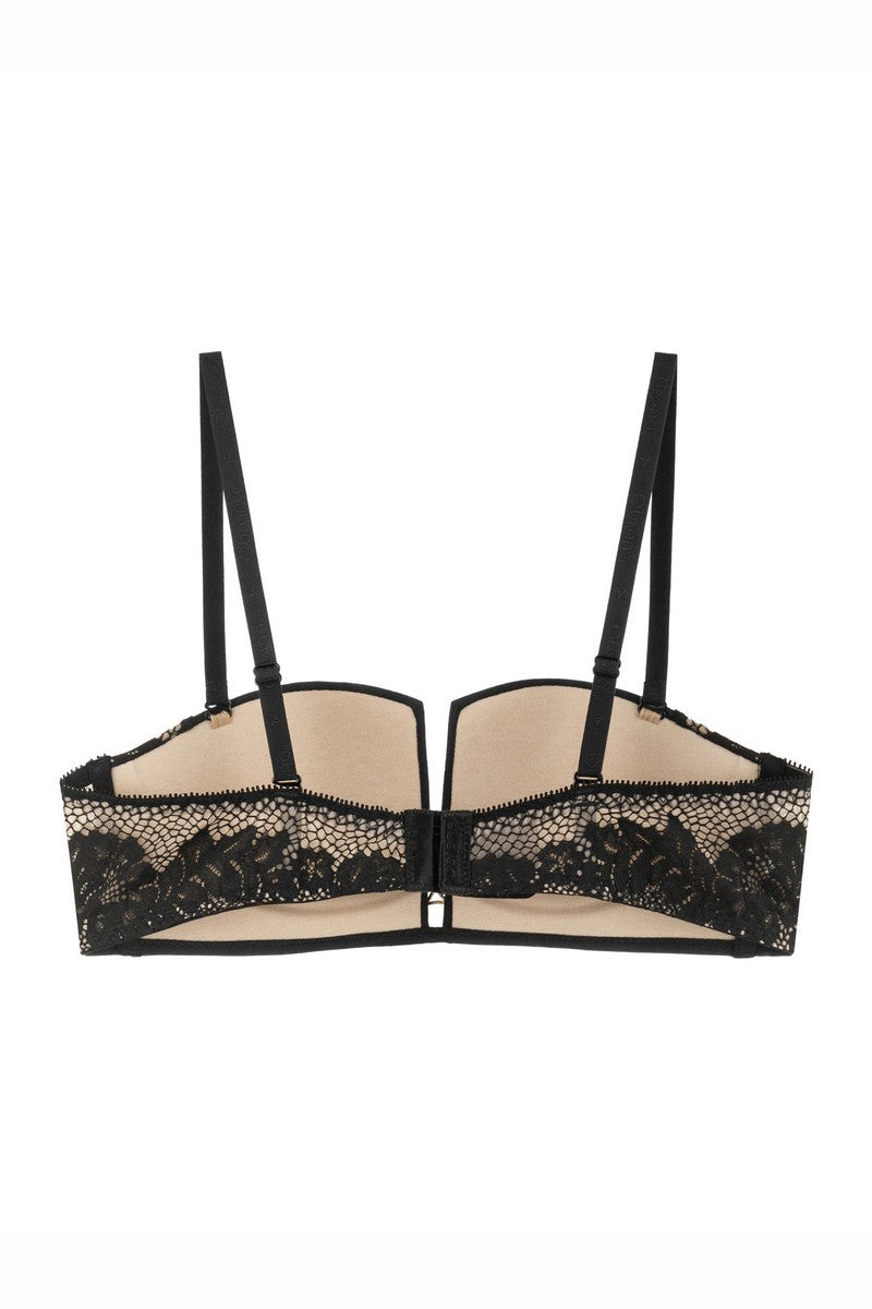 Бюстгальтер балконет с push-up 808-015 black