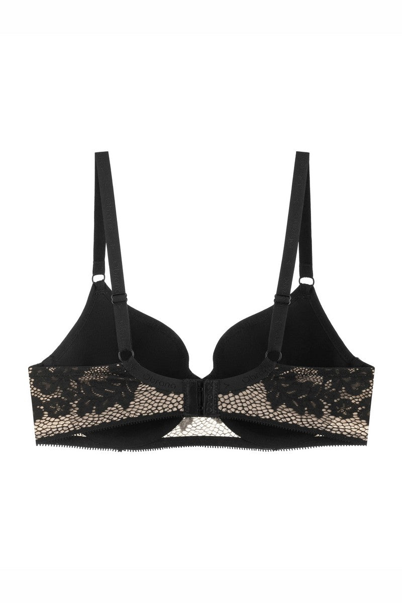 Бюстгальтер спейсер с кружевом 808-017 black