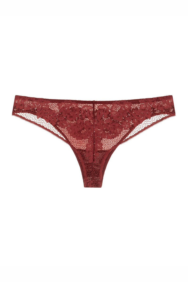 Кружевные трусики бразилиана 808-20 marsala
