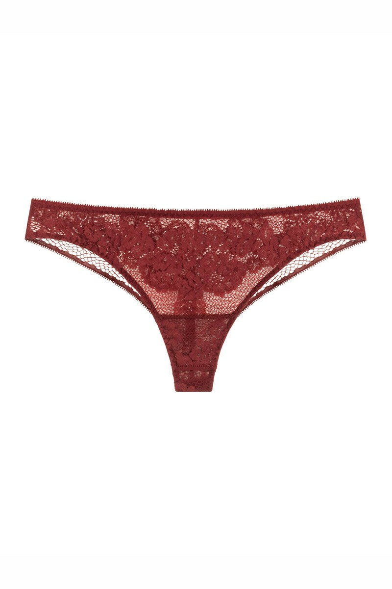 Кружевные трусики бразилиана 808-20 marsala