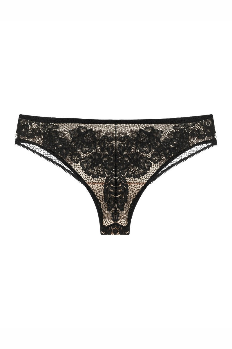 Кружевные трусики бразилиана 808-22 black