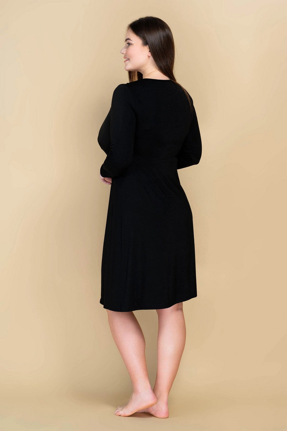 Ночная сорочка из модала 808-6064 black