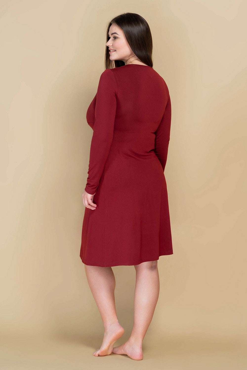 Ночная сорочка из модала 808-6064 marsala