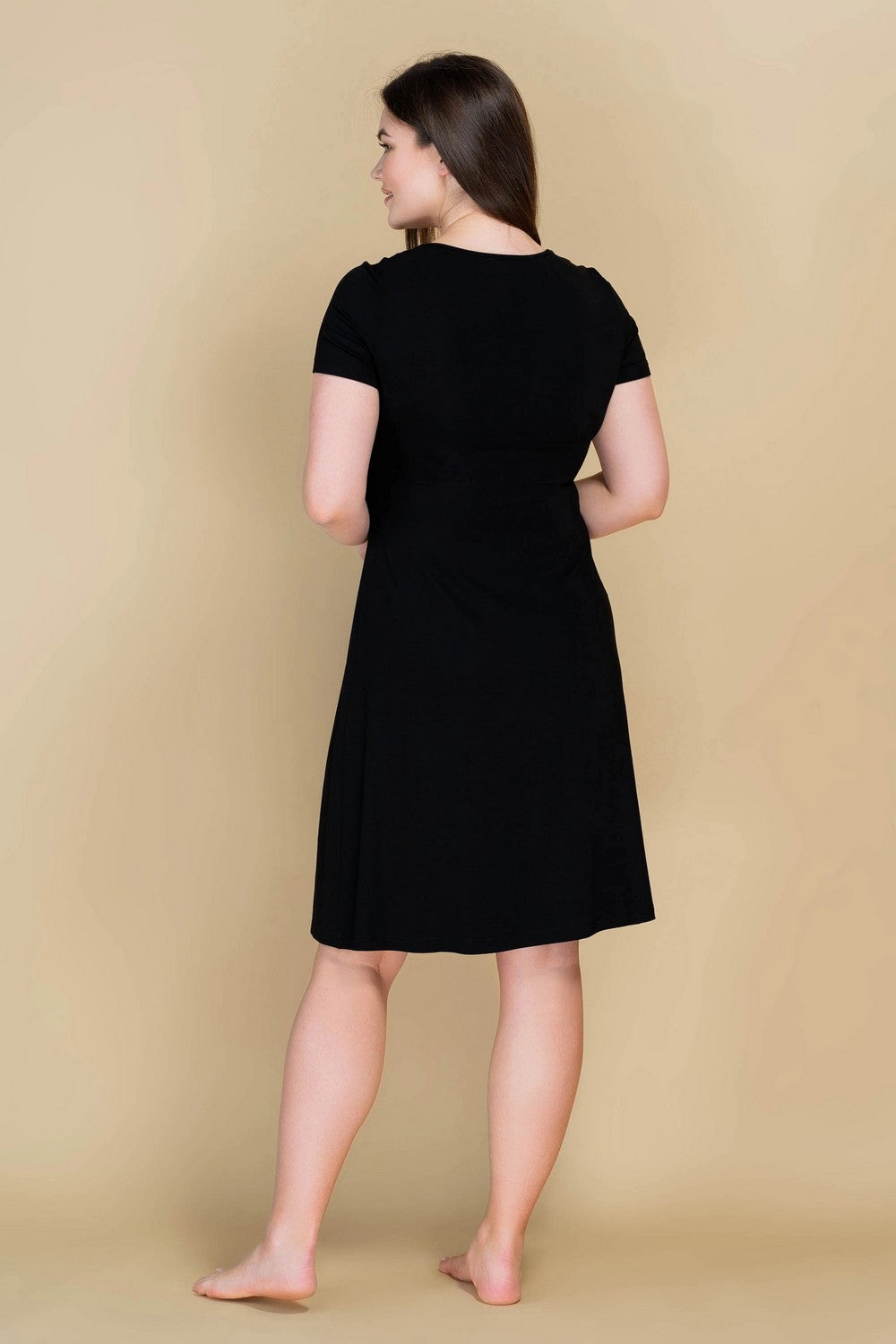 Сорочка из модала и кружева 808-6066 black