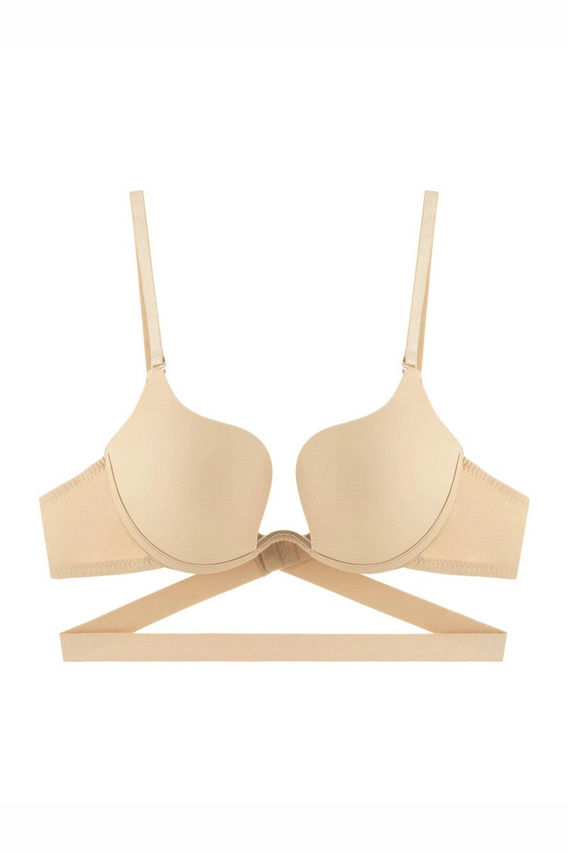 Фігурний бюстгальтер пуш-ап 810-002 beige