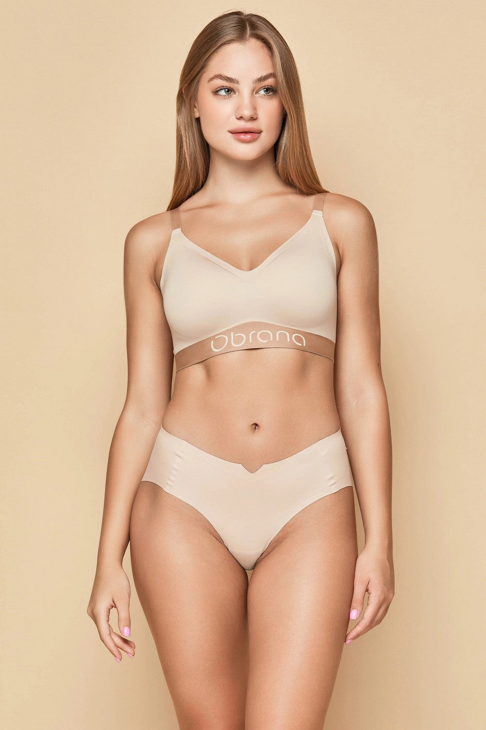 Бесшовные трусики слип 871-33 beige