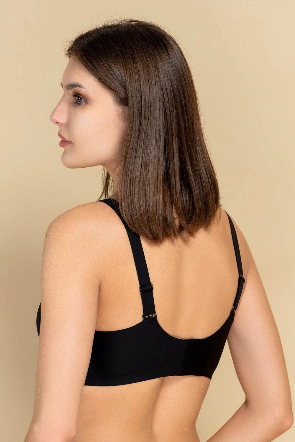 Бесшовный бюстгальтер из микрофибры 872-075 black