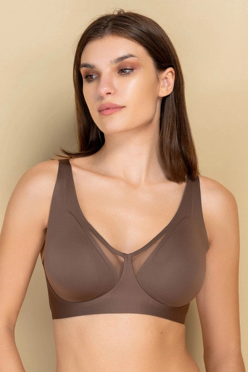 Безшовний бюстгальтер з мікрофібри 872-075 mocco0