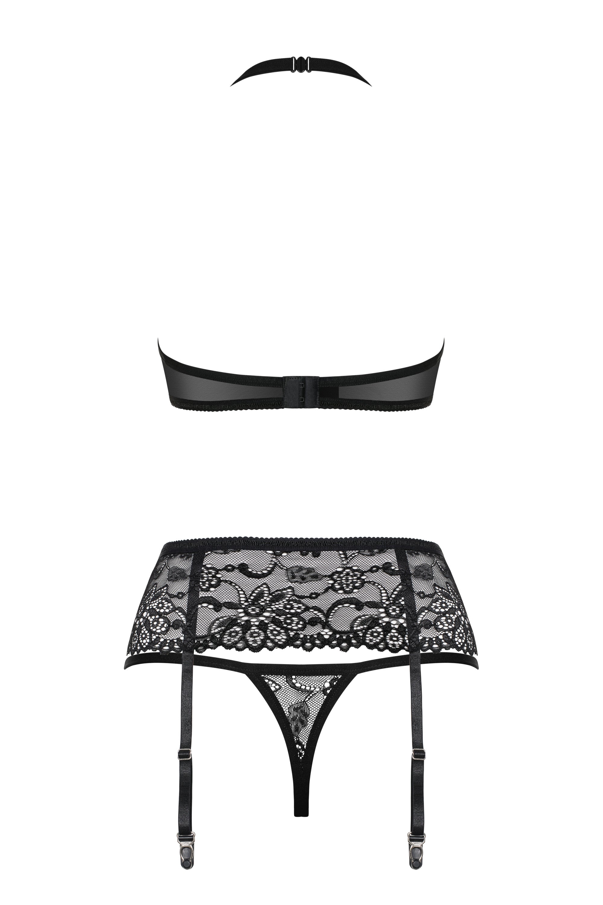 Кружевной комплект с поясом 838-SEG-1