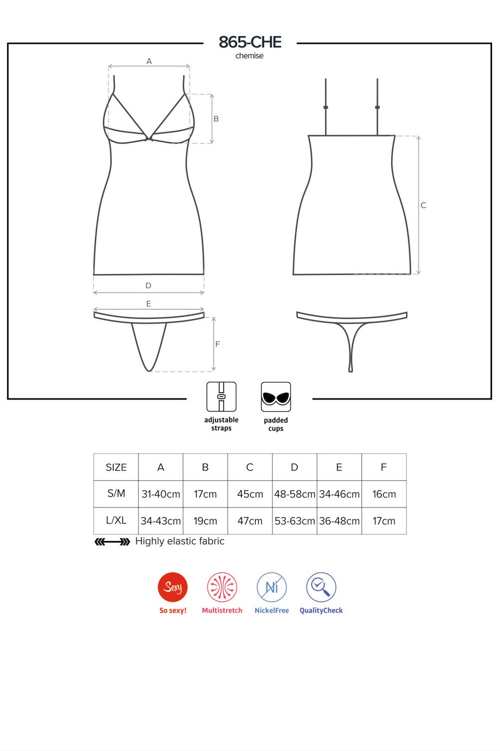 Прозрачная сорочка с вырезами 865-CHE-1