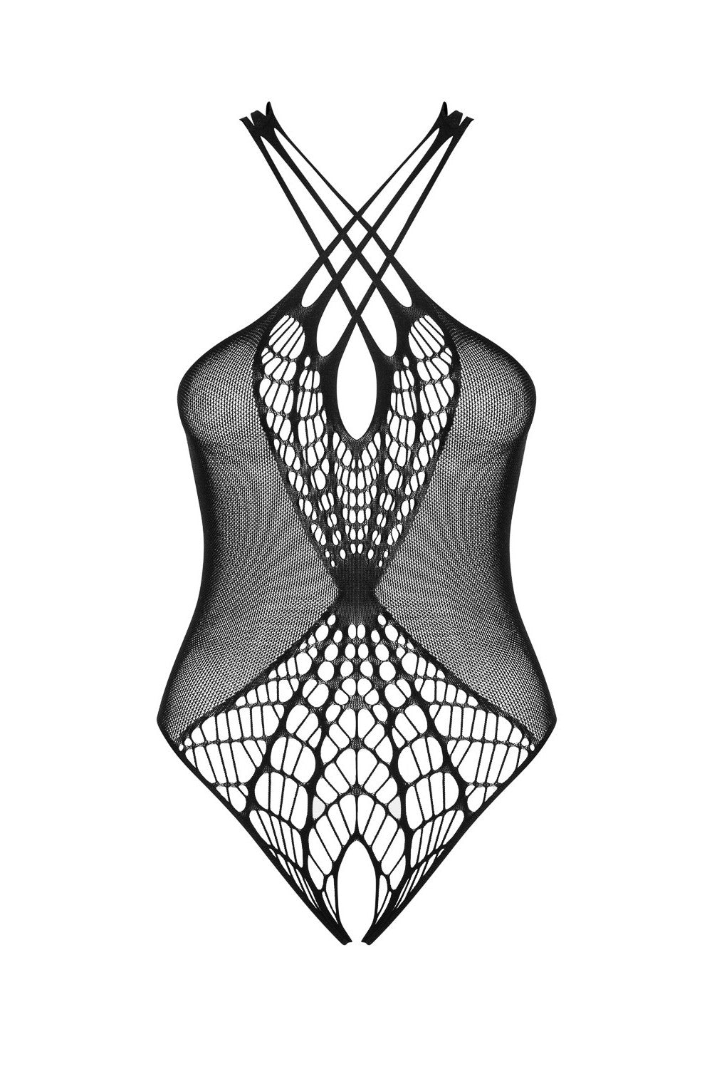 Боди из сетки с разрезом B118