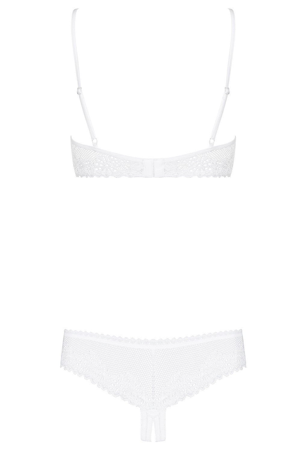 Ажурный эротический комплект с вырезами Alabastra